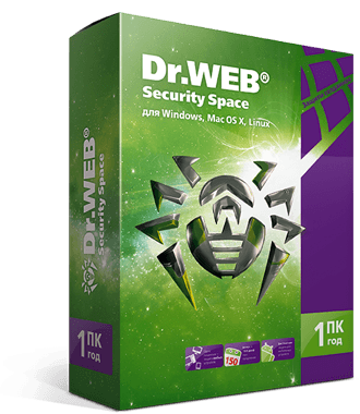 Право на использование (электронный ключ) Dr.Web Security Space, КЗ, продление 24 мес., 4 ПК 