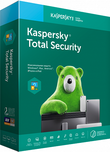 Право на использование (электронный ключ) Kaspersky Total Security Russian Edition. 2-Device; 1-Account KPM; 1-Account KSK 1 year Base 