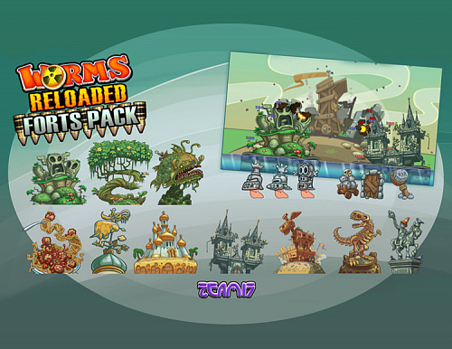 Право на использование (электронный ключ) Team 17 Worms Reloaded Forts Pack 